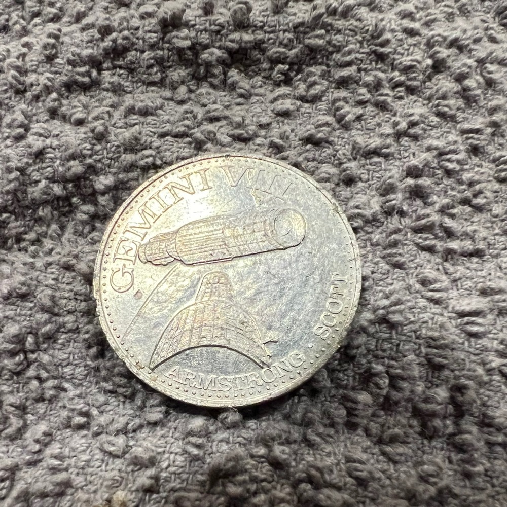 Vintage Gemini VIII Man In Space Coin Armstrong Scott NASA Commemorative Token